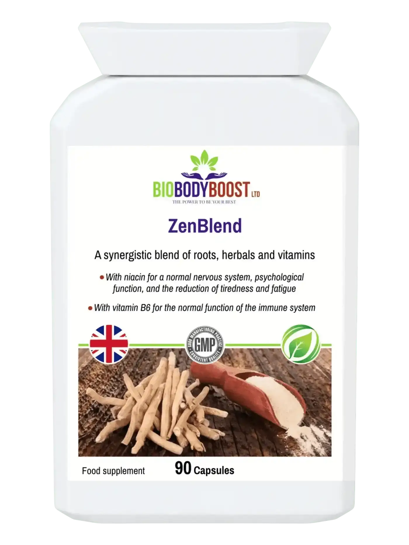 ZenBlend ashwagandha adaptogen complex UK for exam stress