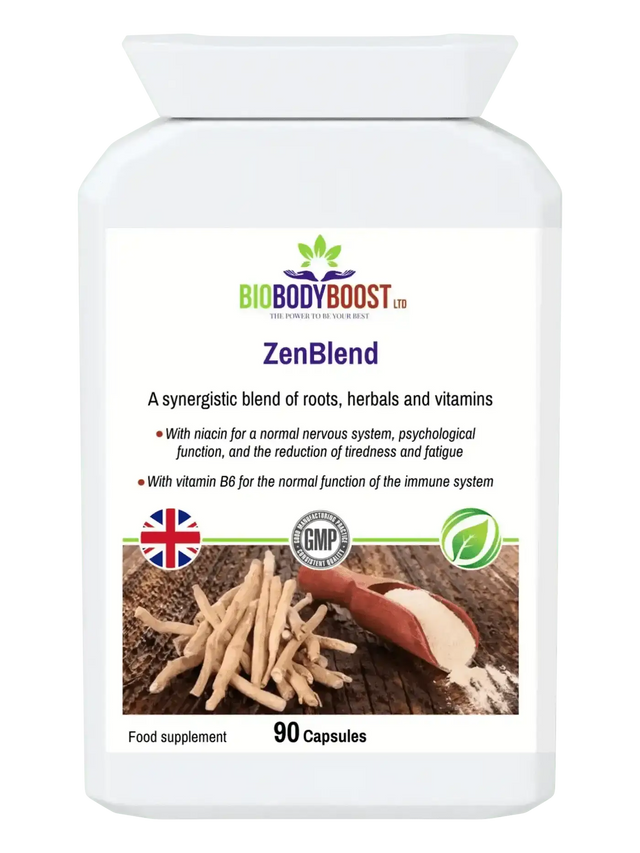 ZenBlend ashwagandha adaptogen complex UK for exam stress