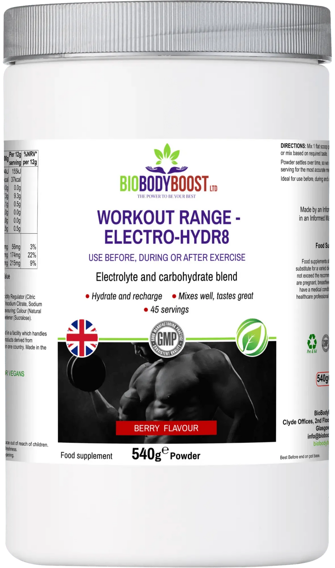 Electro-Hidr8 - Electrolyte Drink Mix Berry