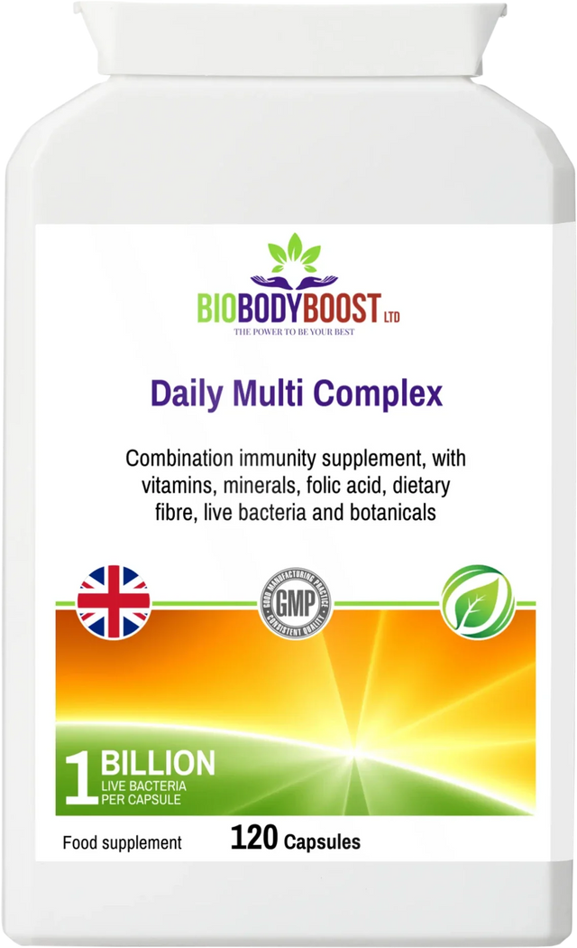 Daily Multi Complex 17 vitamins probiotics and fibre UK