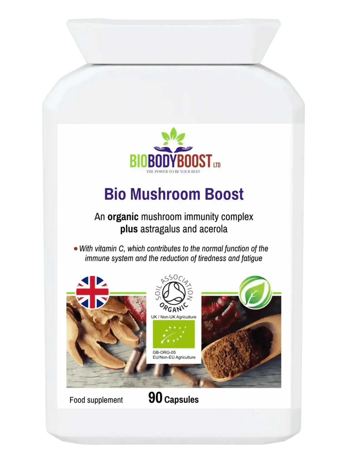 Bio Mushroom Boost 5 organic mushrooms UK