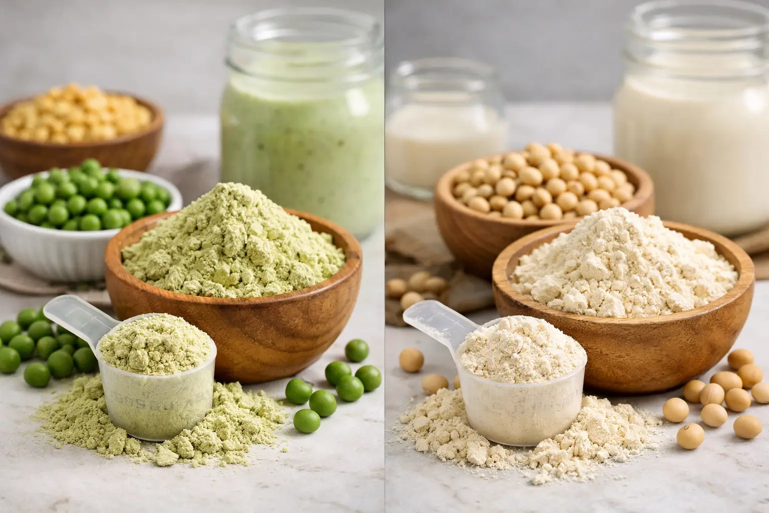 Pea Protein vs Soy Powder