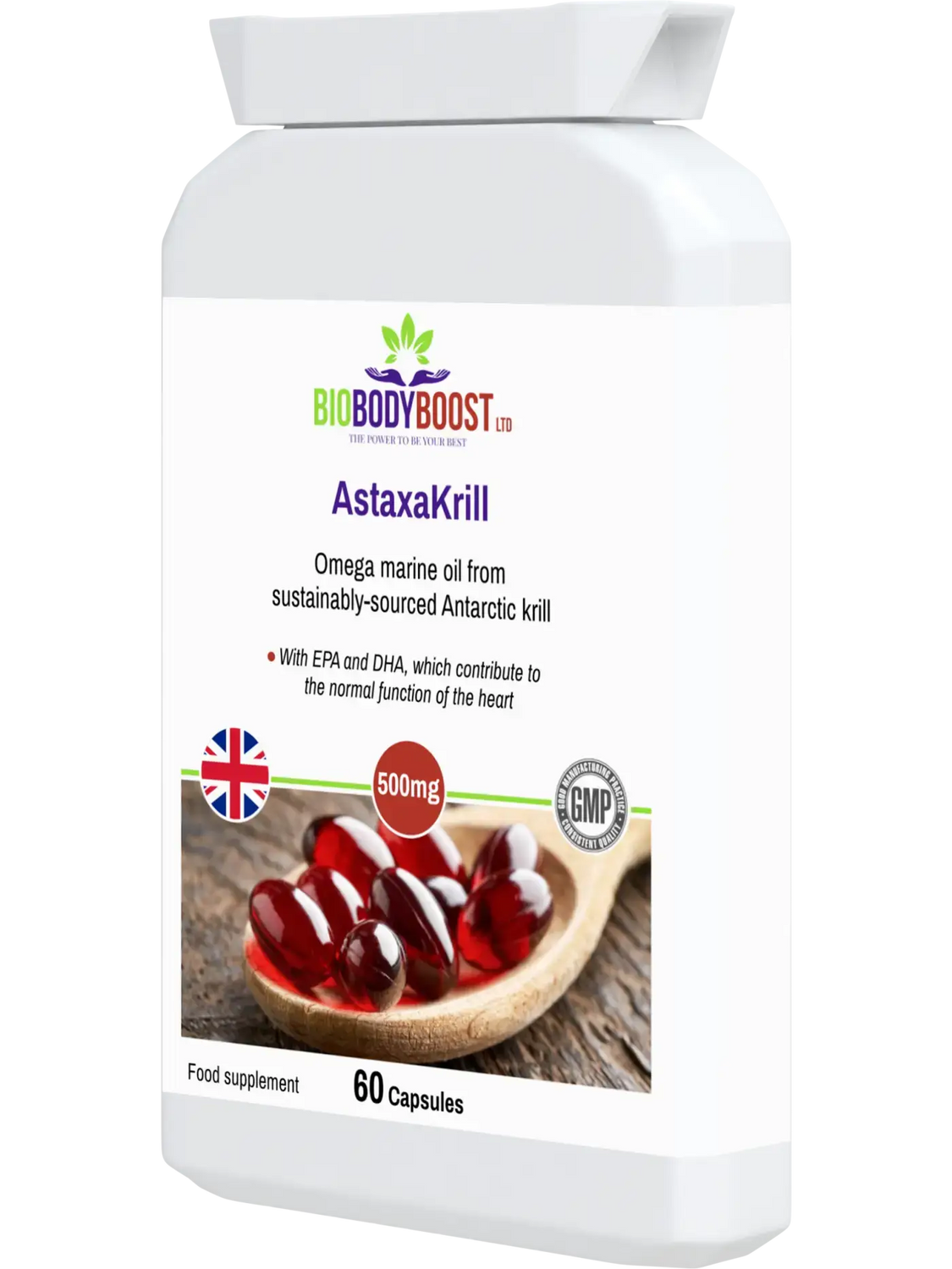 AstaxaKrill Antarctic Krill Oil Capsules - Food Supplement