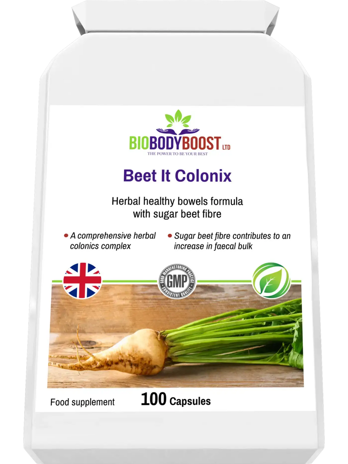 Beet Root Capsules | Herbal Colonics Complex | BioBodyBoost