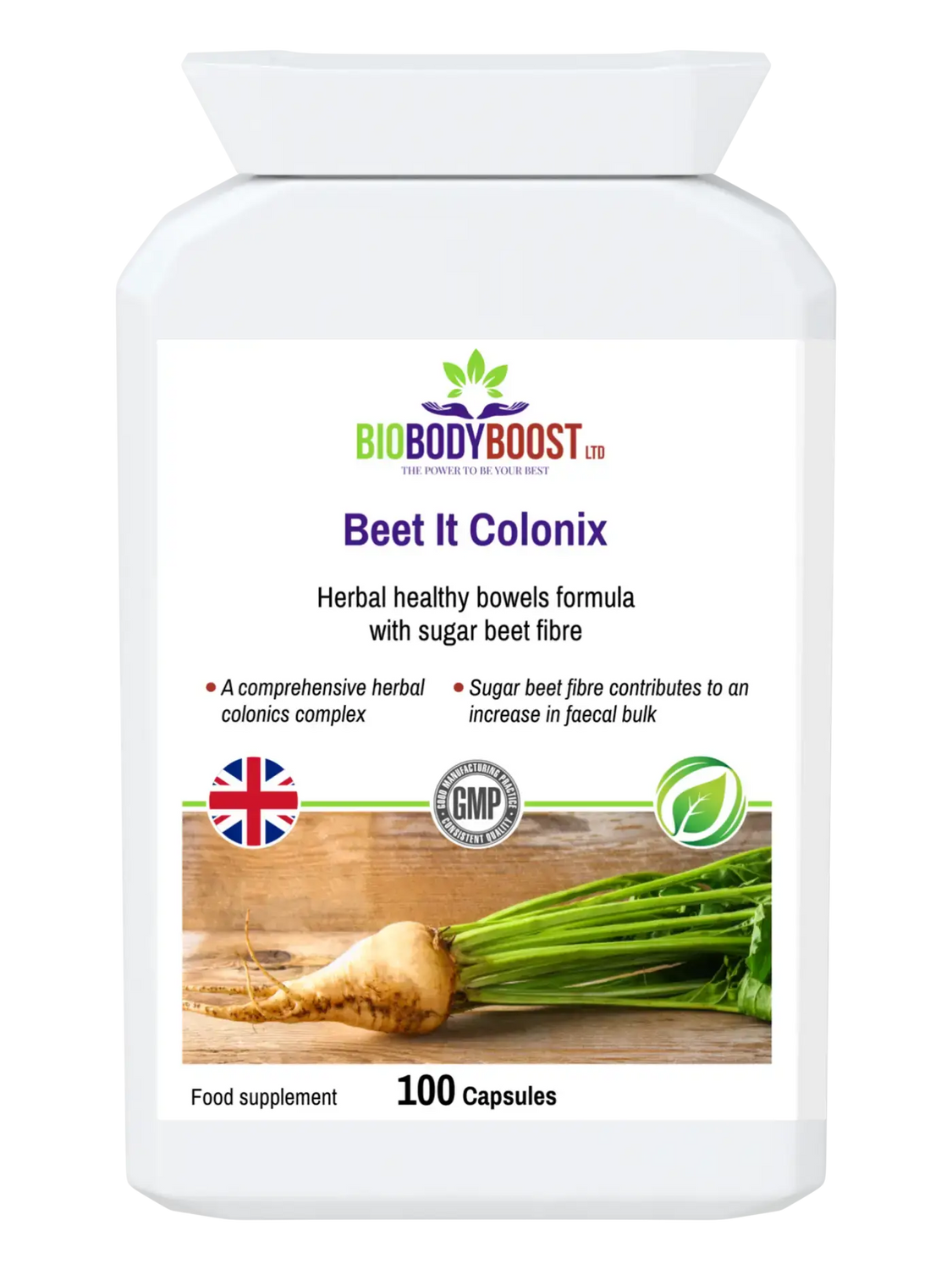 Beet Root Capsules | Herbal Colonics Complex | BioBodyBoost