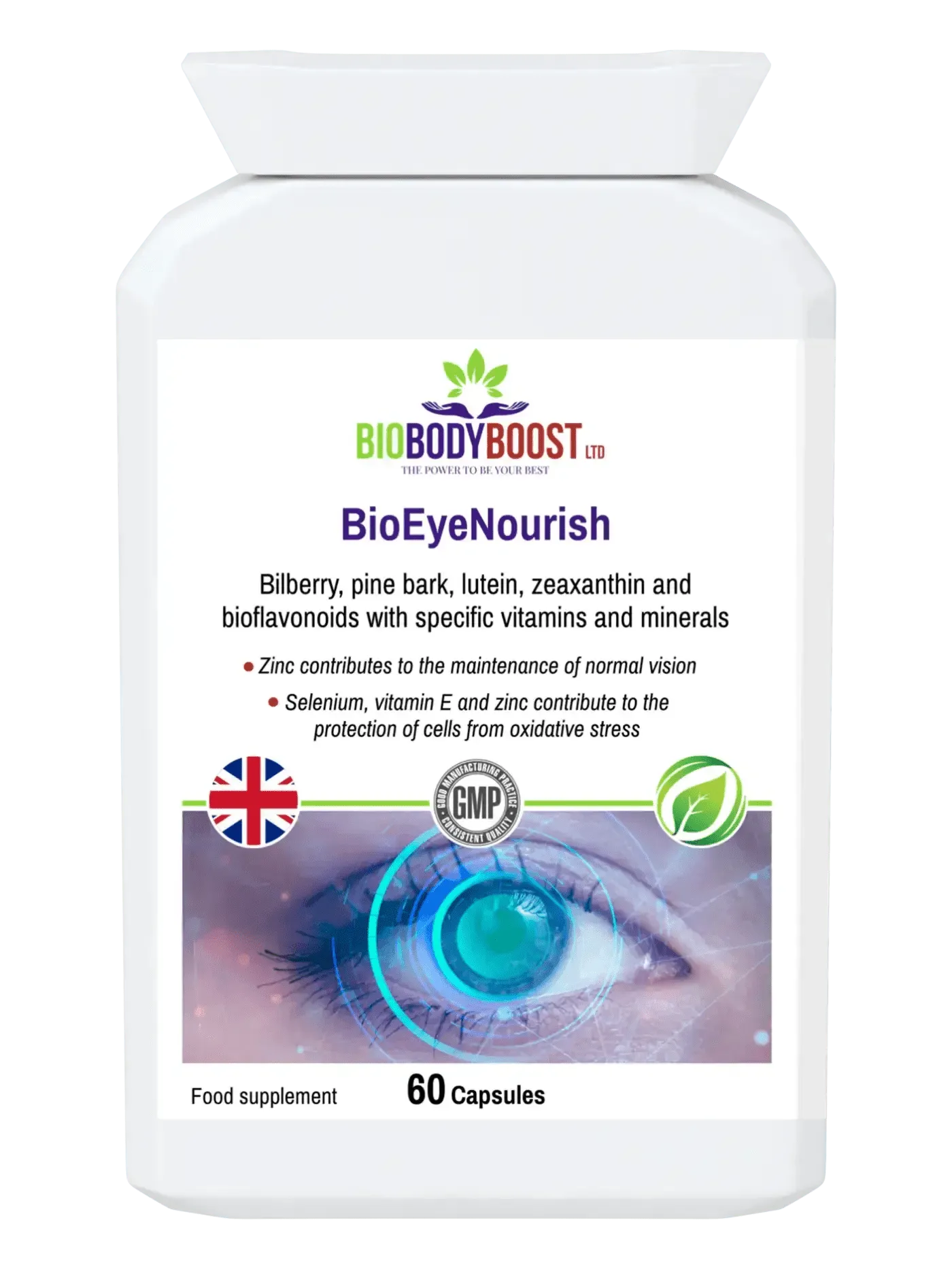 BioEyeNourish - Natural Vision Support Supplement Bilberry Lutein