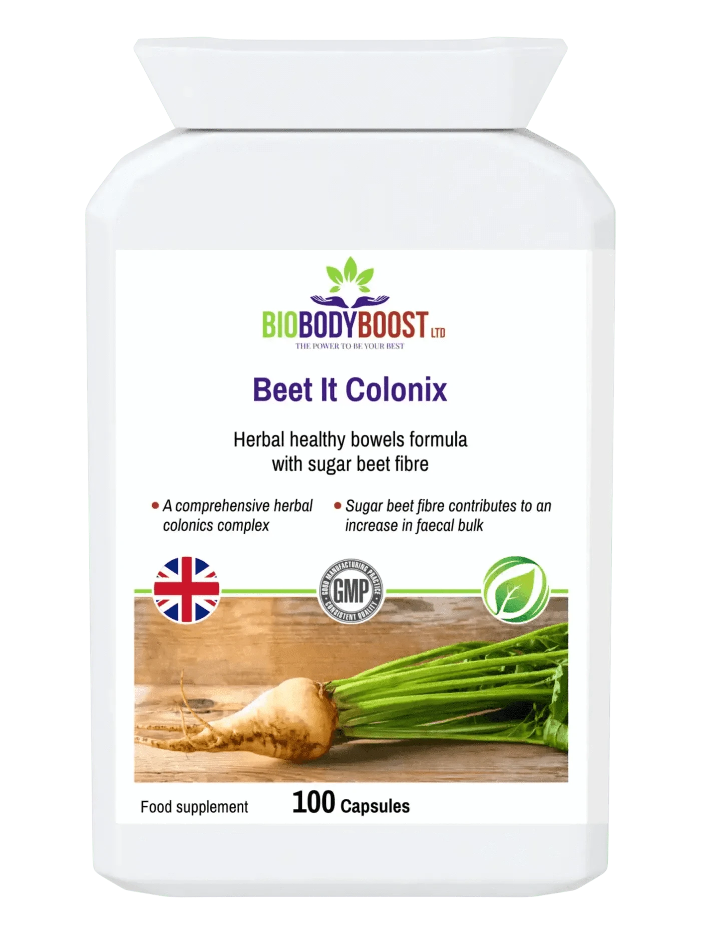BioBodyBoost Cleanse & Detox Beet It Colonix - Herbal Colon Cleanse Formula