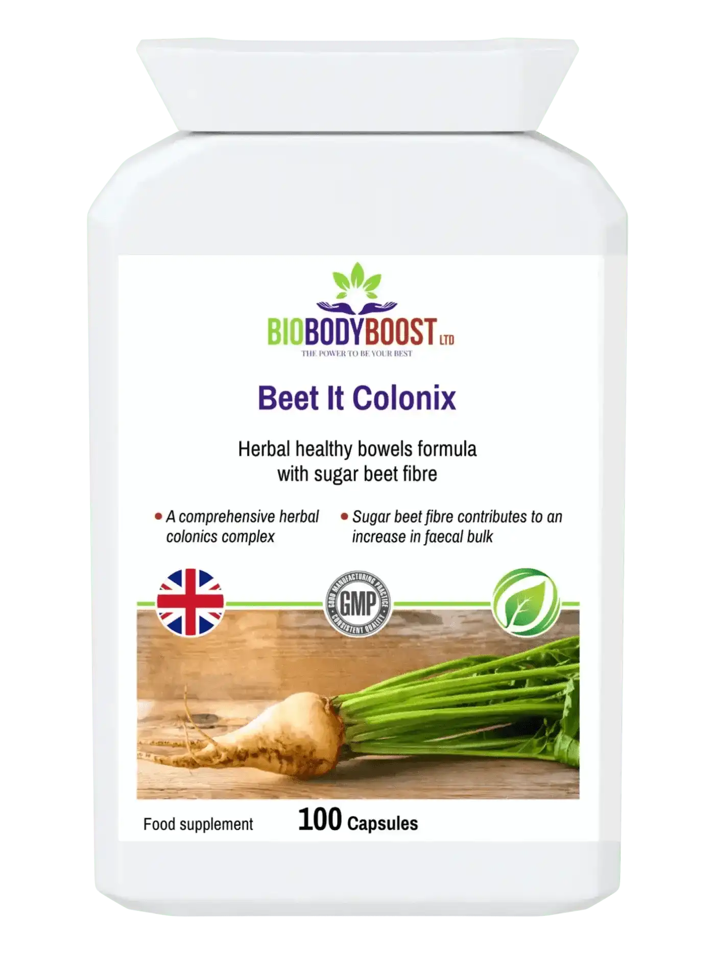 BioBodyBoost Cleanse & Detox Beet It Colonix - Herbal Colon Cleanse Formula