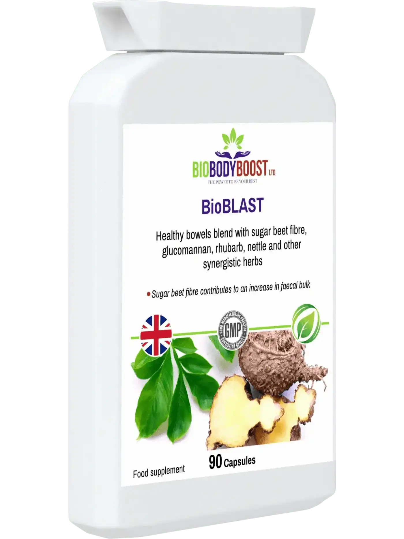 BioBodyBoost Digestive Supplements BioBlast - Natural Laxative - Fast-Acting Colon Cleanser