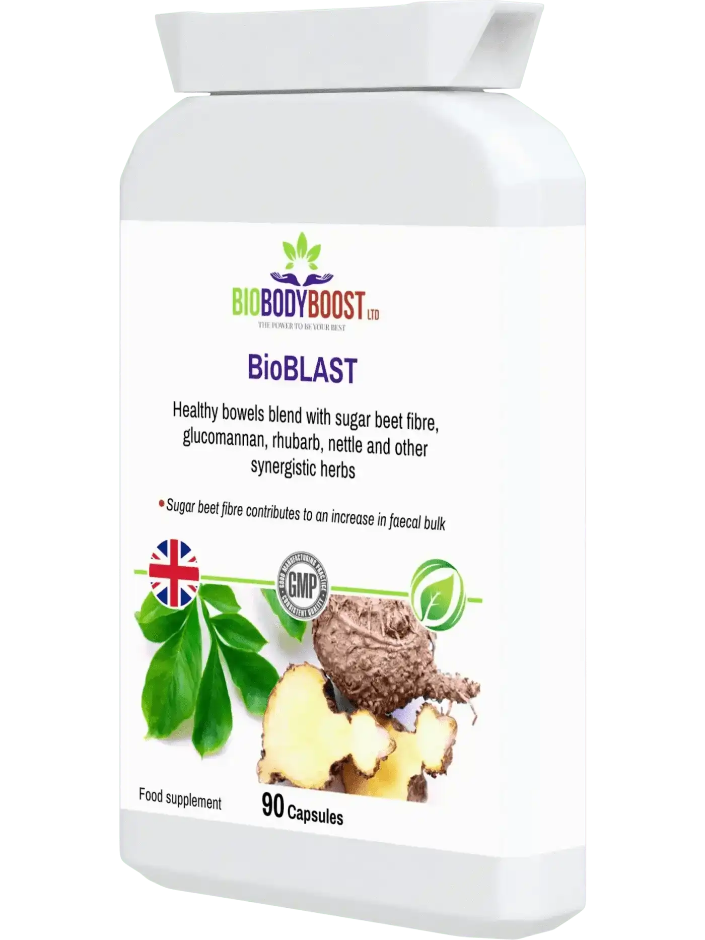 BioBodyBoost Digestive Supplements BioBlast - Natural Laxative - Fast-Acting Colon Cleanser