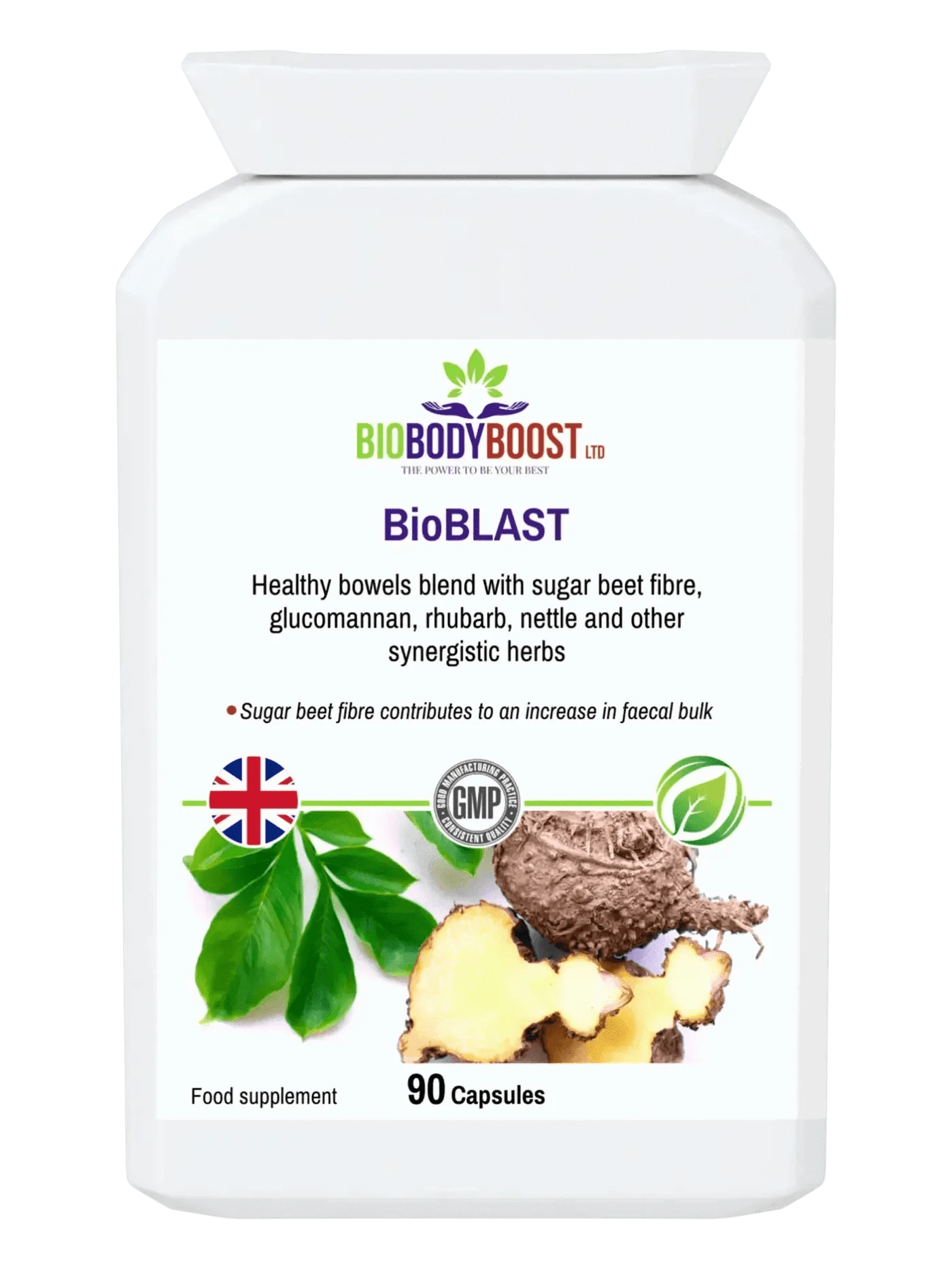 BioBodyBoost Digestive Supplements BioBlast - Natural Laxative - Fast-Acting Colon Cleanser