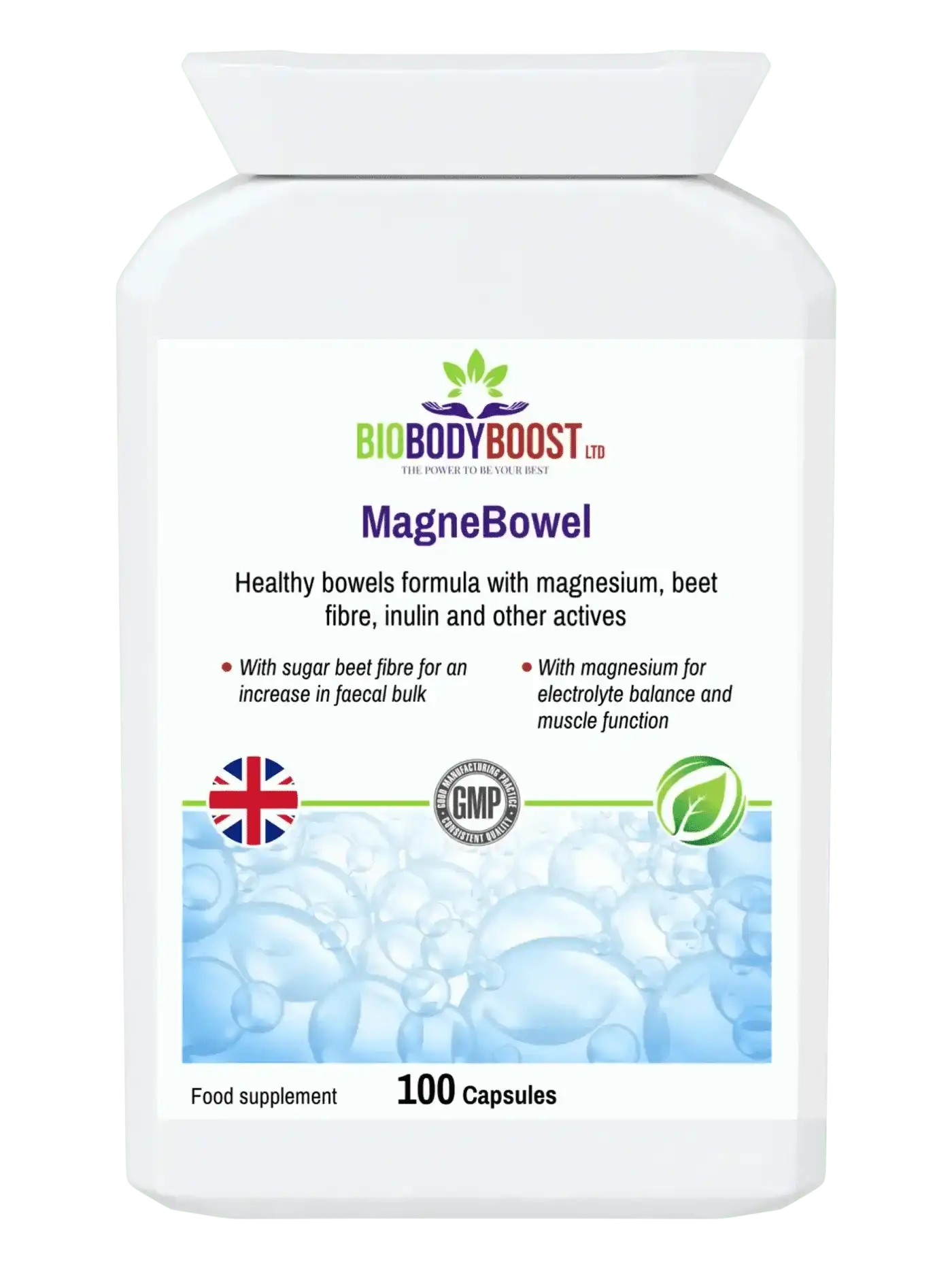 BioBodyBoost Digestive Supplements MagneBowel - Magnesium Cleanse & Detox Formula