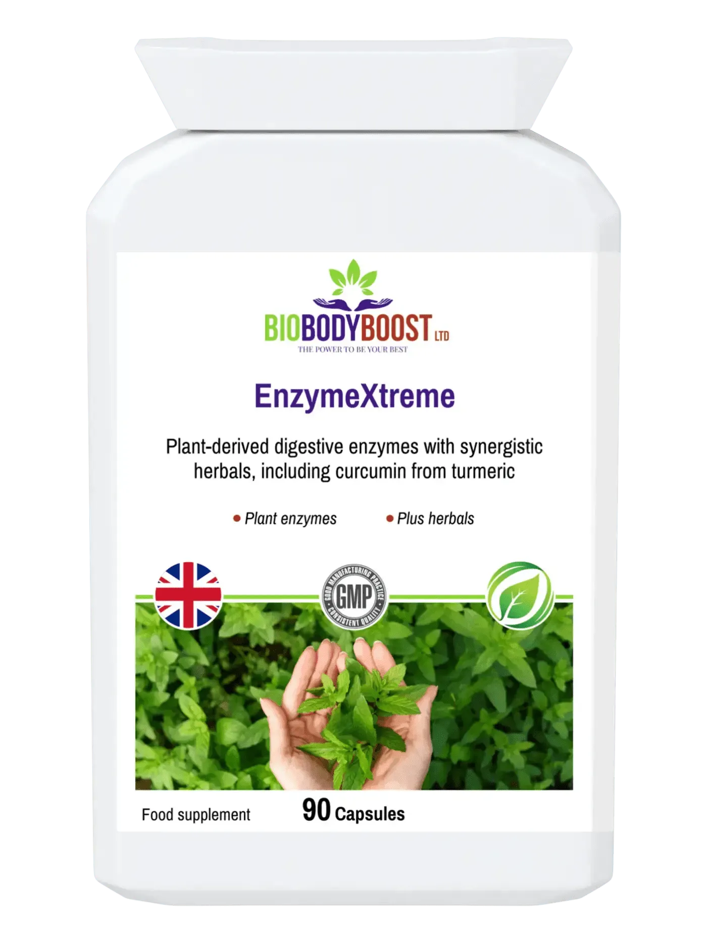 BioBodyBoost EnzymeXtreme with Plant Derived Digestive Enzymes and synergistic herbal ingredients