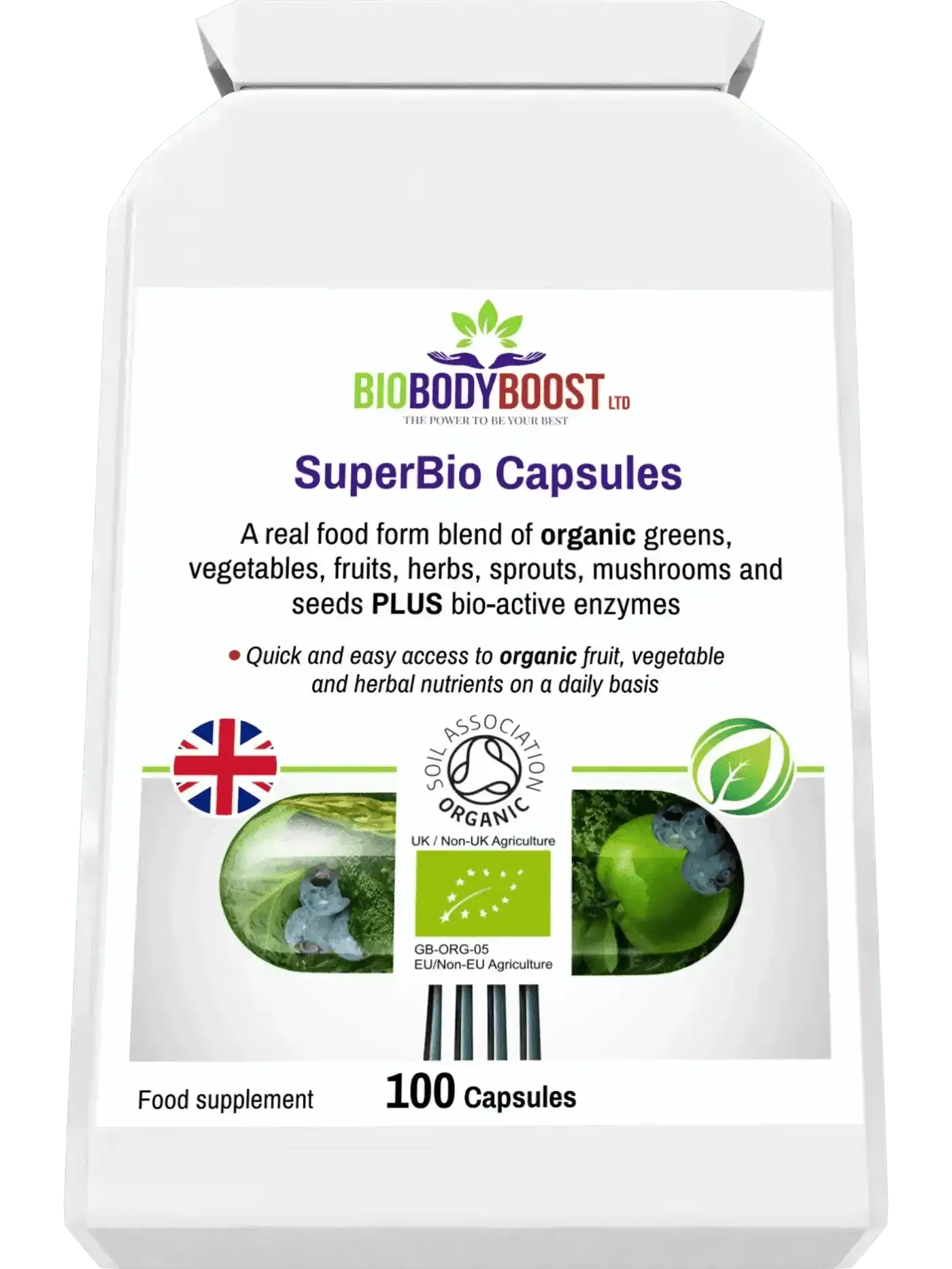 BioBodyBoost Vitamins & Supplements BioBodyBoost Organic Food Form Greens Supplements