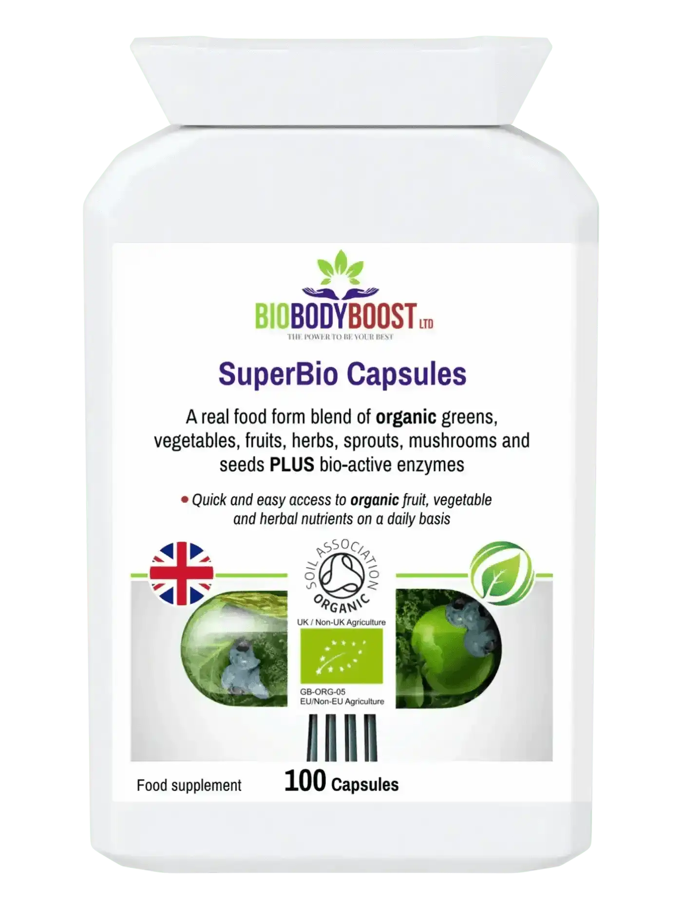 BioBodyBoost Vitamins & Supplements BioBodyBoost Organic Food Form Greens Supplements