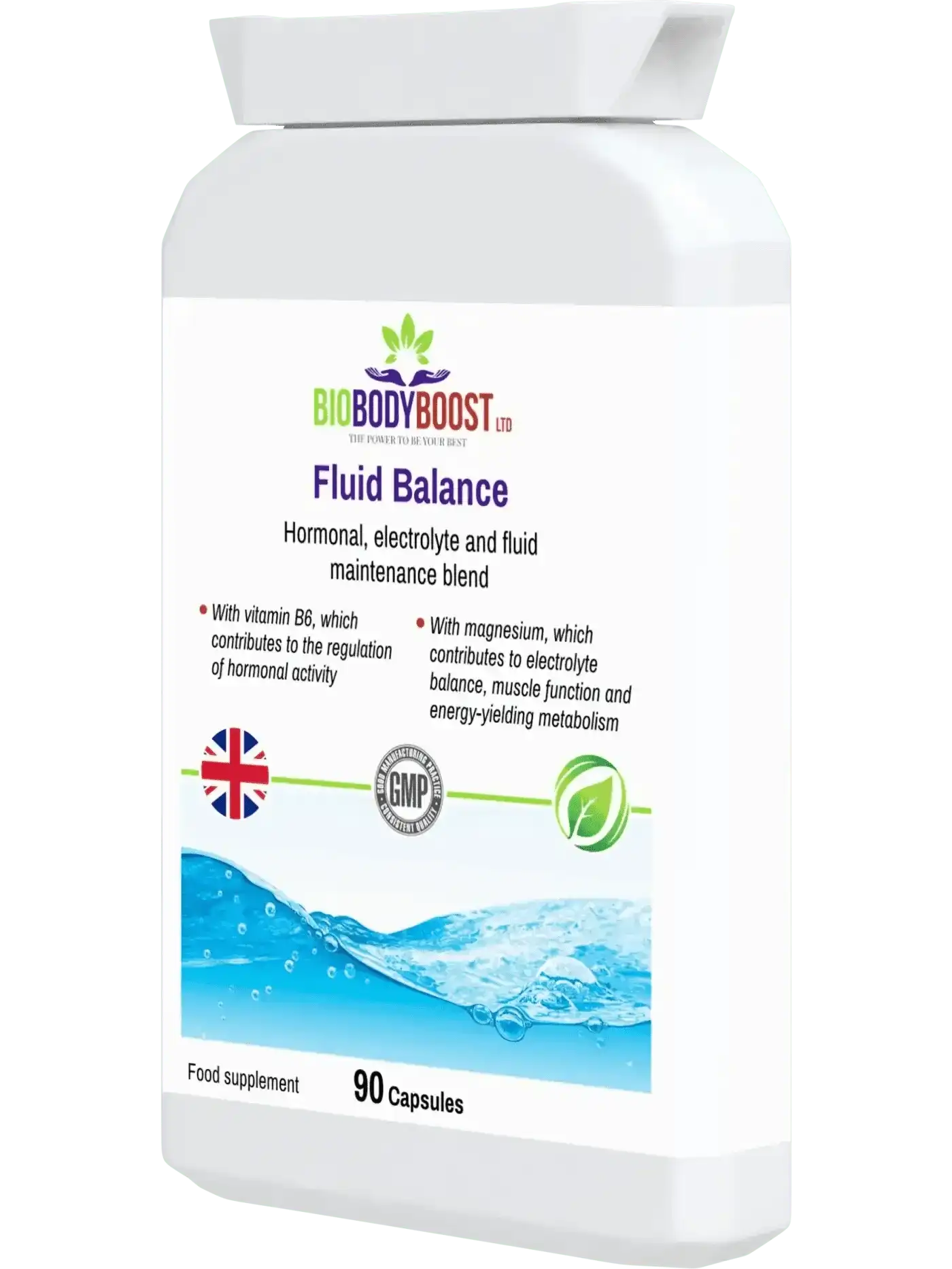 BioBodyBoost Vitamins & Supplements Fluid Balance - Advanced Electrolyte Water Retention Support