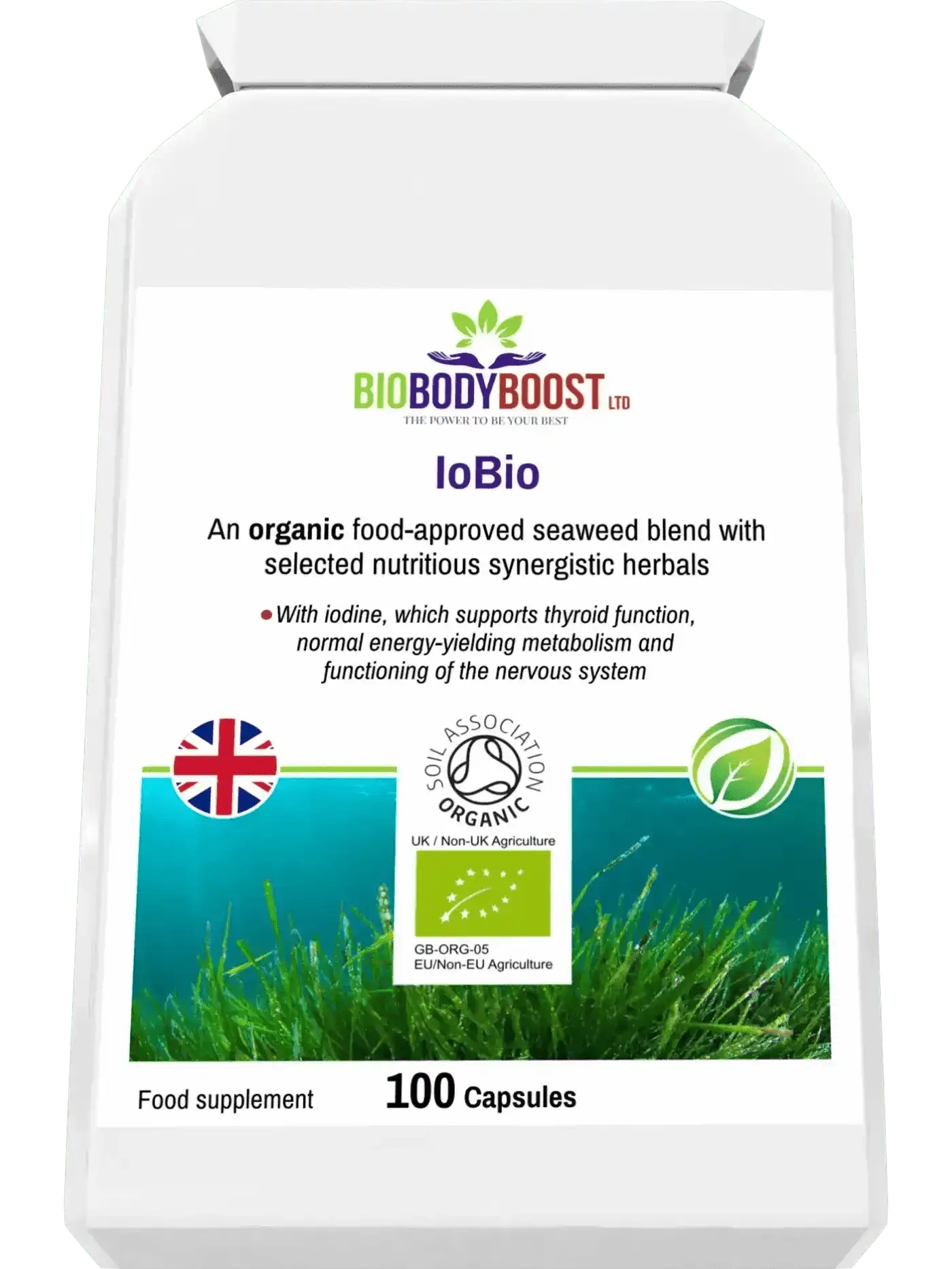BioBodyBoost Vitamins & Supplements IoBio - Organic Seaweed Herbal Combination