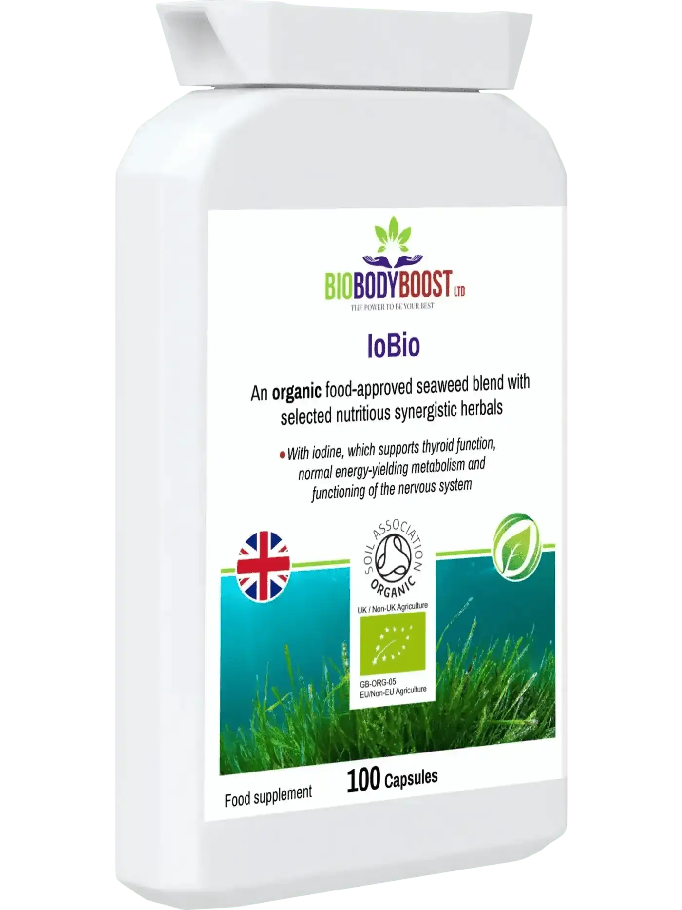 BioBodyBoost Vitamins & Supplements IoBio - Organic Seaweed Herbal Combination