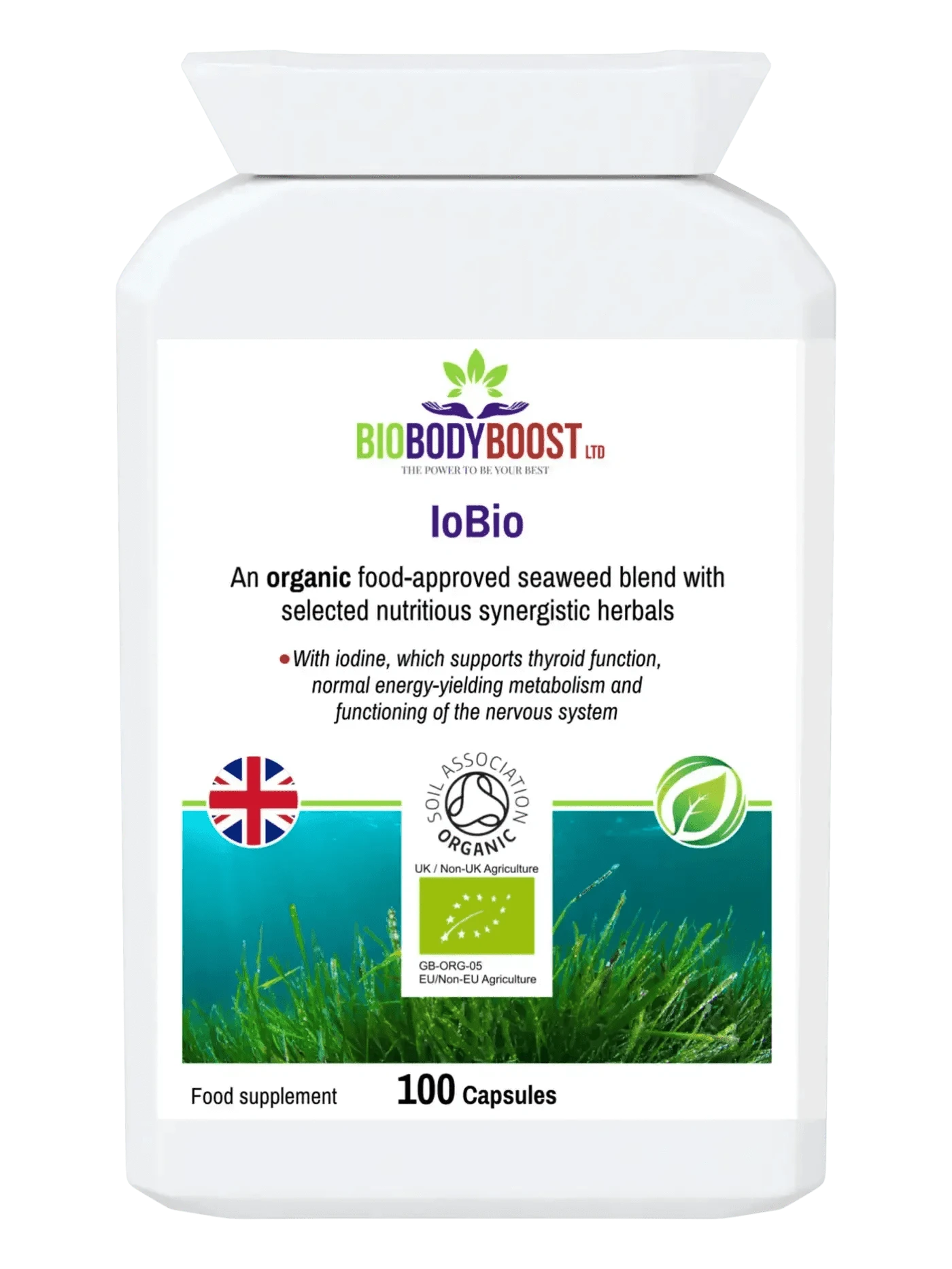 BioBodyBoost Vitamins & Supplements IoBio - Organic Seaweed Herbal Combination