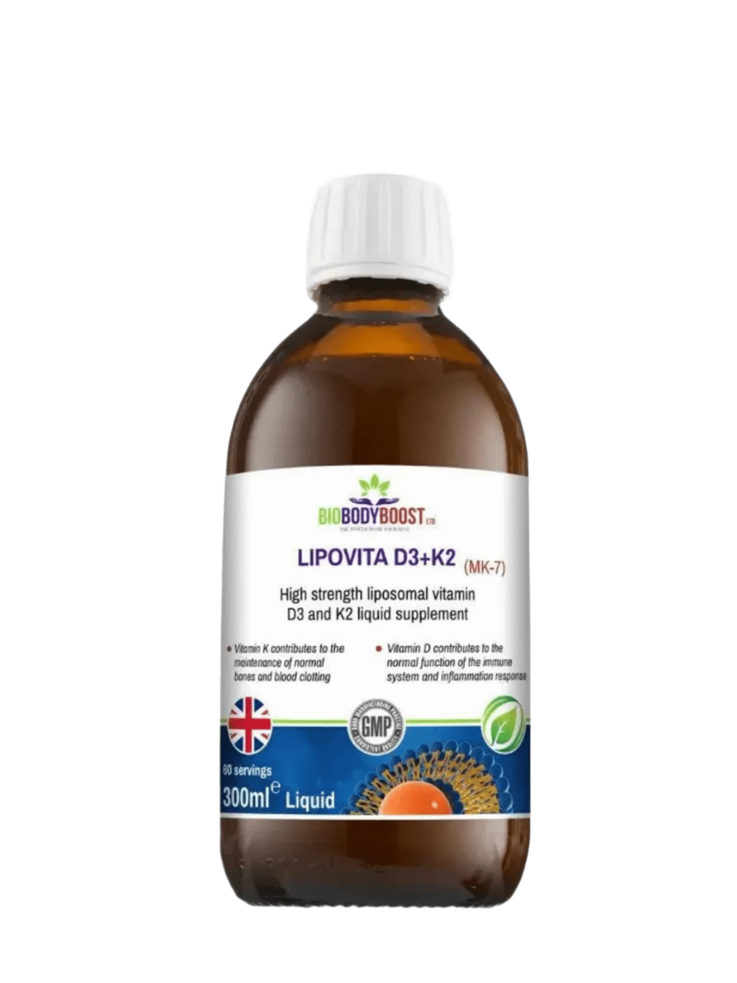 BioBodyBoost Vitamins & Supplements LIPOVITA D3 K2 - Liposomal Vitamin D3 K2