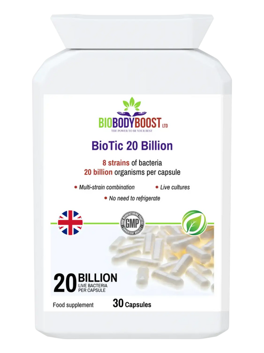 Food Supplement for Men | BioTic 20 Billion | BioBodyBoost
