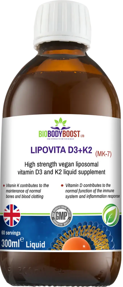 D3 K2 Supplement | Liposomal Vitamin D3 K2 | BioBodyBoost