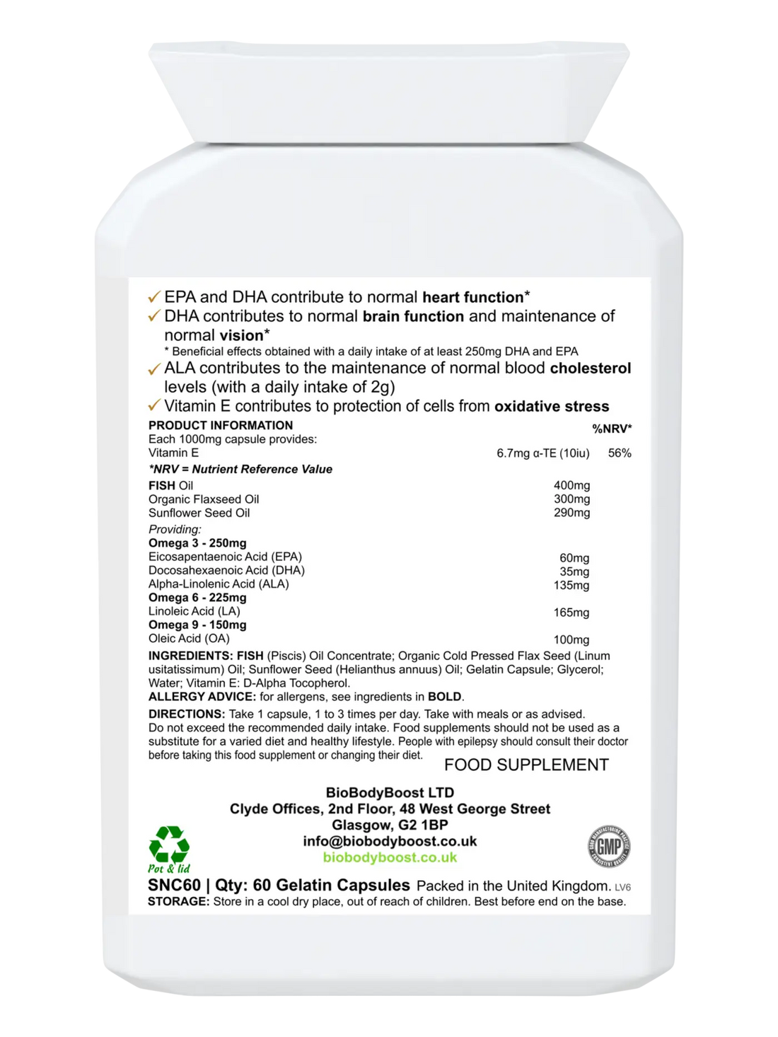Fish Oil Supplements | Best Omega 3 Supplement | BioBodyBoost