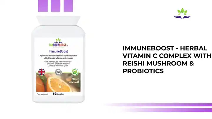 ImmuneBoost - Herbal Vitamin C Complex with Reishi Mushroom & Probiotics by@Outfy