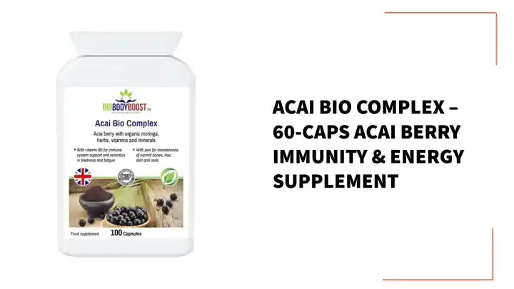 Acai Bio Complex – 60‑Caps Acai Berry Immunity & Energy Supplement by@Outfy