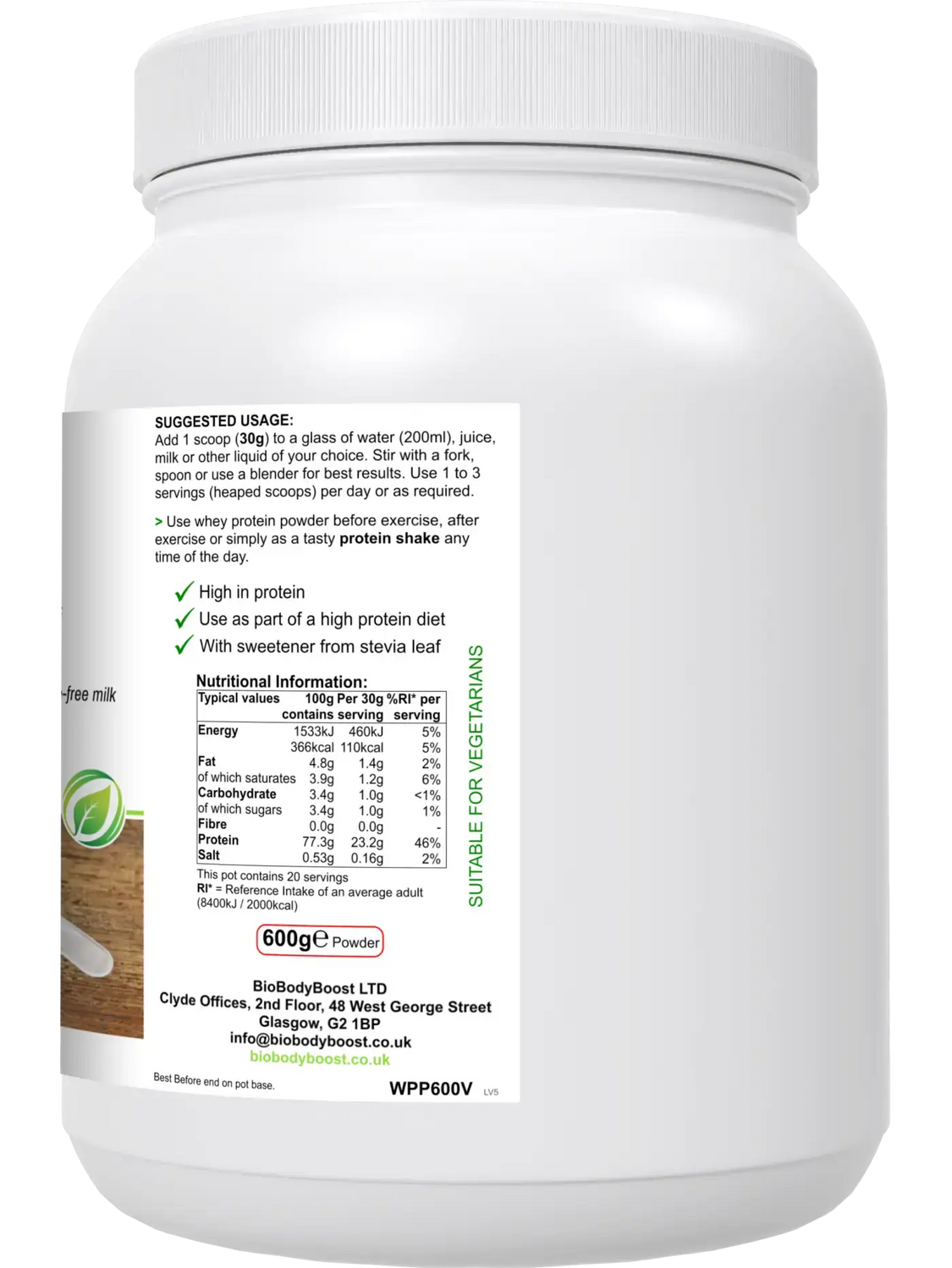WheyPro (Vanilla flavour) Whey Protein Powder - Nutrition Drinks & Shakes