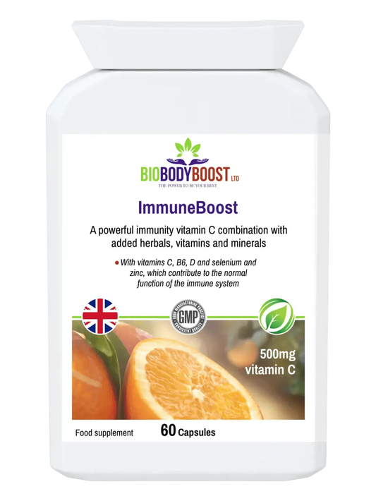 ImmuneBoost - Herbal Vitamin C Complex with Reishi Mushroom & Probiotics