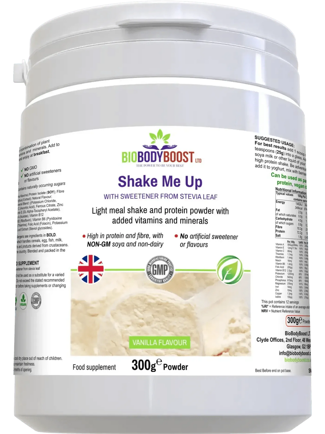 Shake Me Up Vanilla - Vegan Meal Shake
