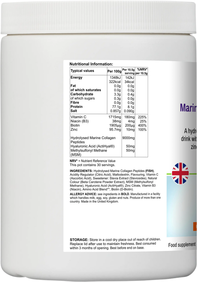 Hydrolysed marine collagen powder UK