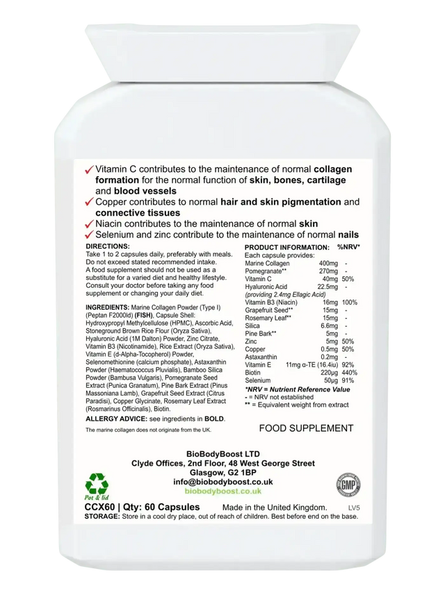 BioBeauty Blend vitamin C for collagen synthesis UK