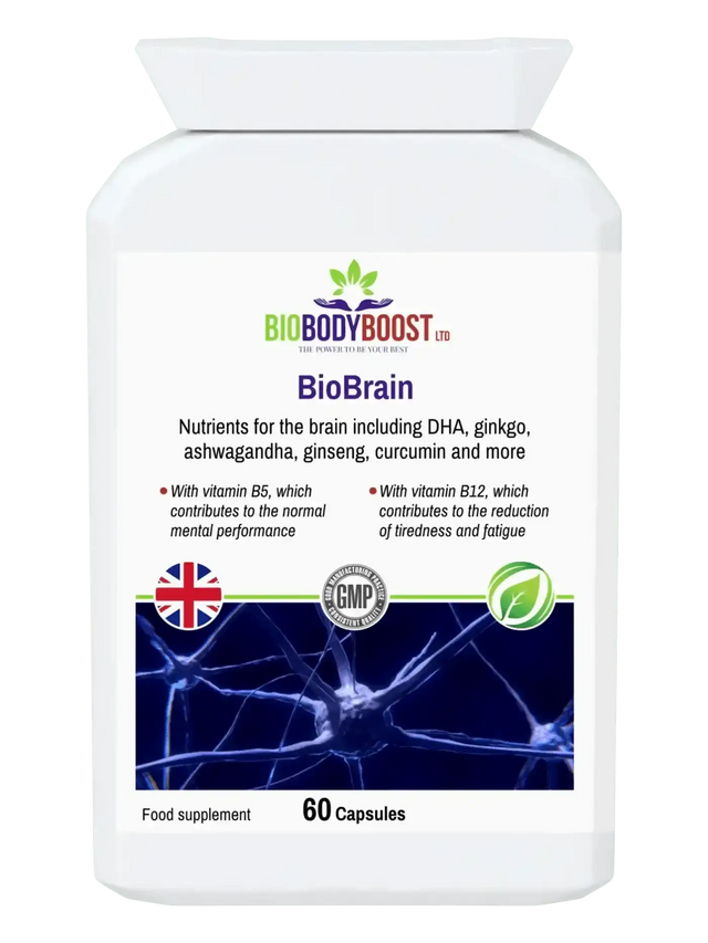 BioBrain nootropic supplement UK with bacopa monnieri 300mg