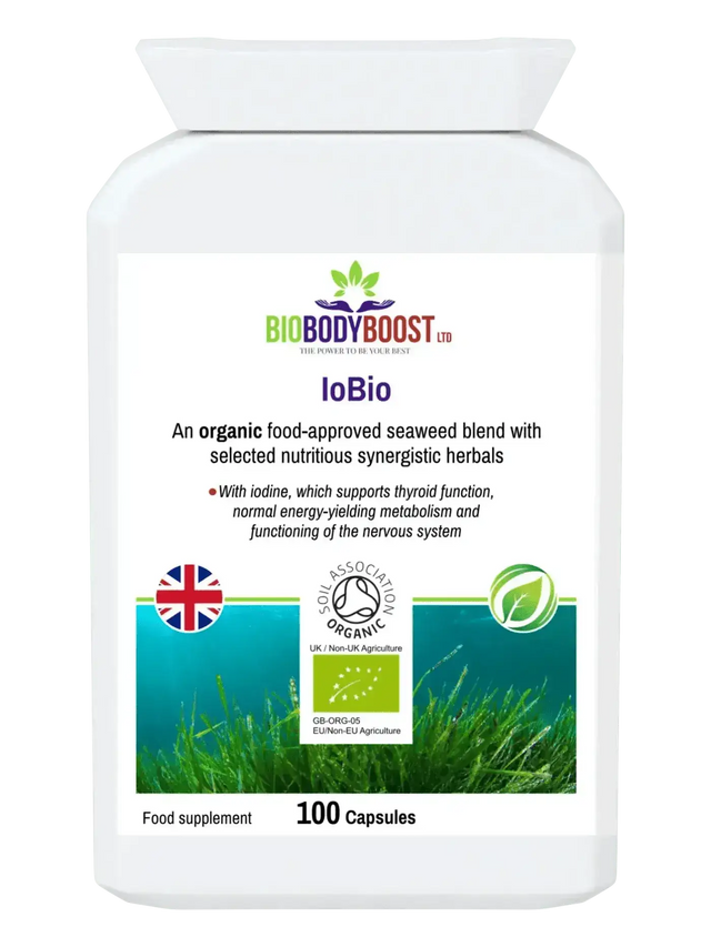 IoBio organic seaweed iodine supplement UK