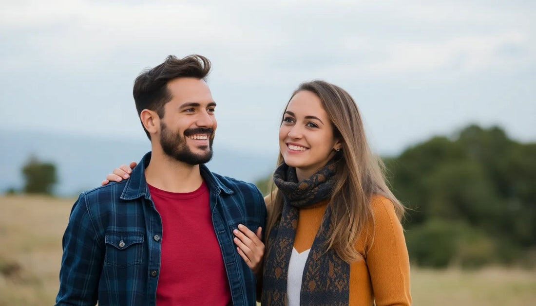atlet looking at couple happy