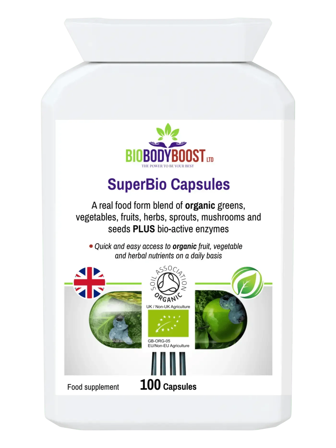 Unlock the Power of Nature's Bounty: Discover SuperBio Capsules - Your Organic Superfood Blend 🌱