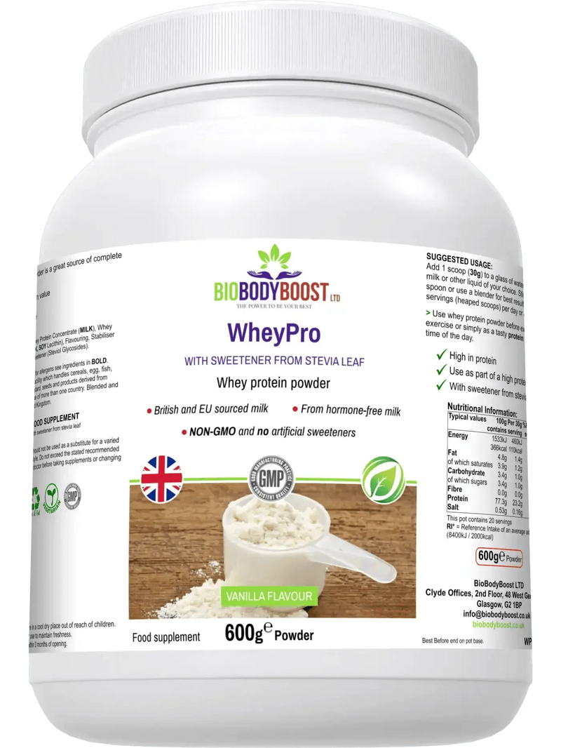WheyPro Vegetarian Food Supplements BioBodyBoost