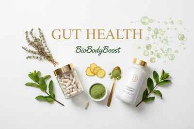 Gut health supplements UK — probiotics, digestive enzymes and botanical formulas by BioBodyBoost