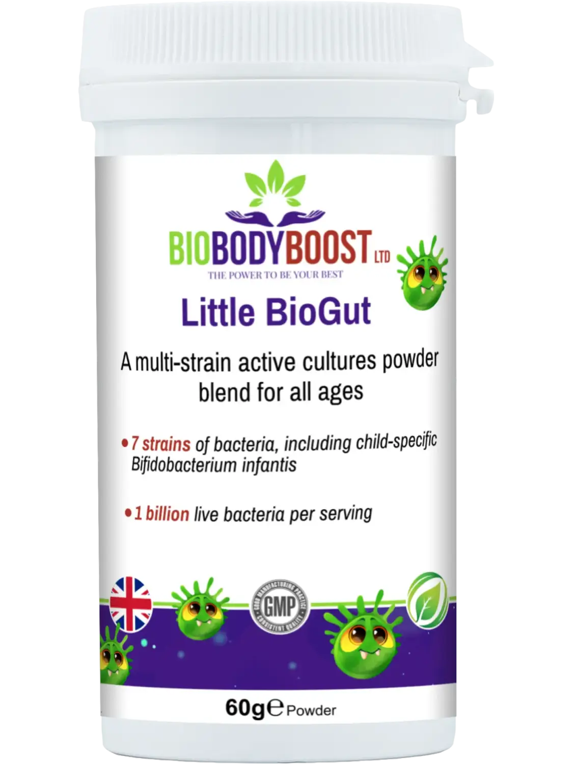 Little BioGut BioBodyBoost's premium children's supplements BioBodyBoost