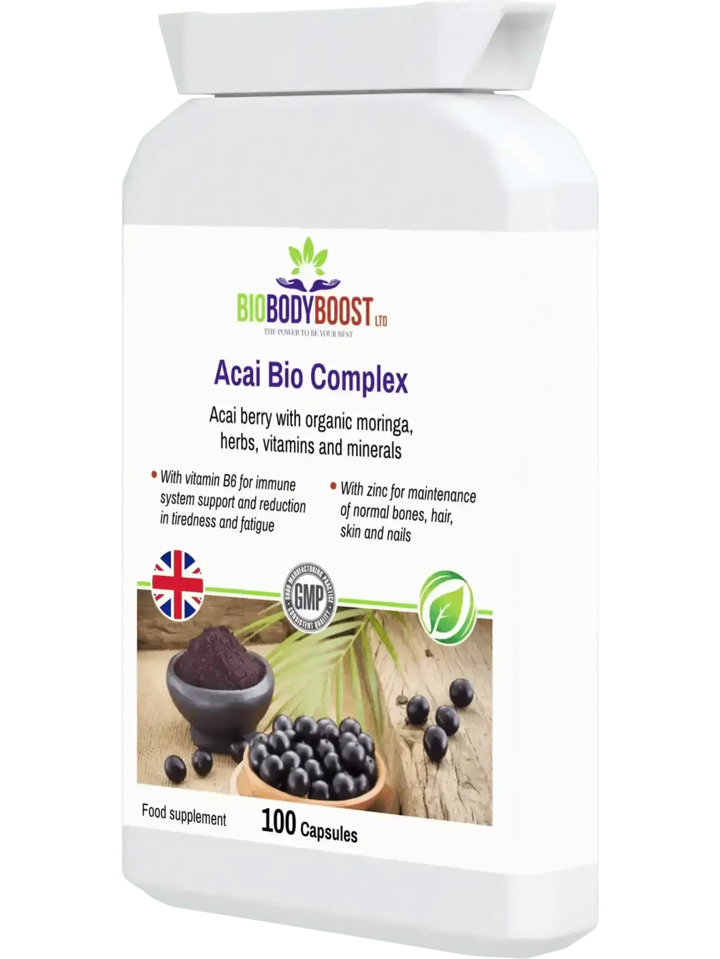 Acai Bio Complex – 60‑Caps Berry Immunity & Energy Supplement - Herbal