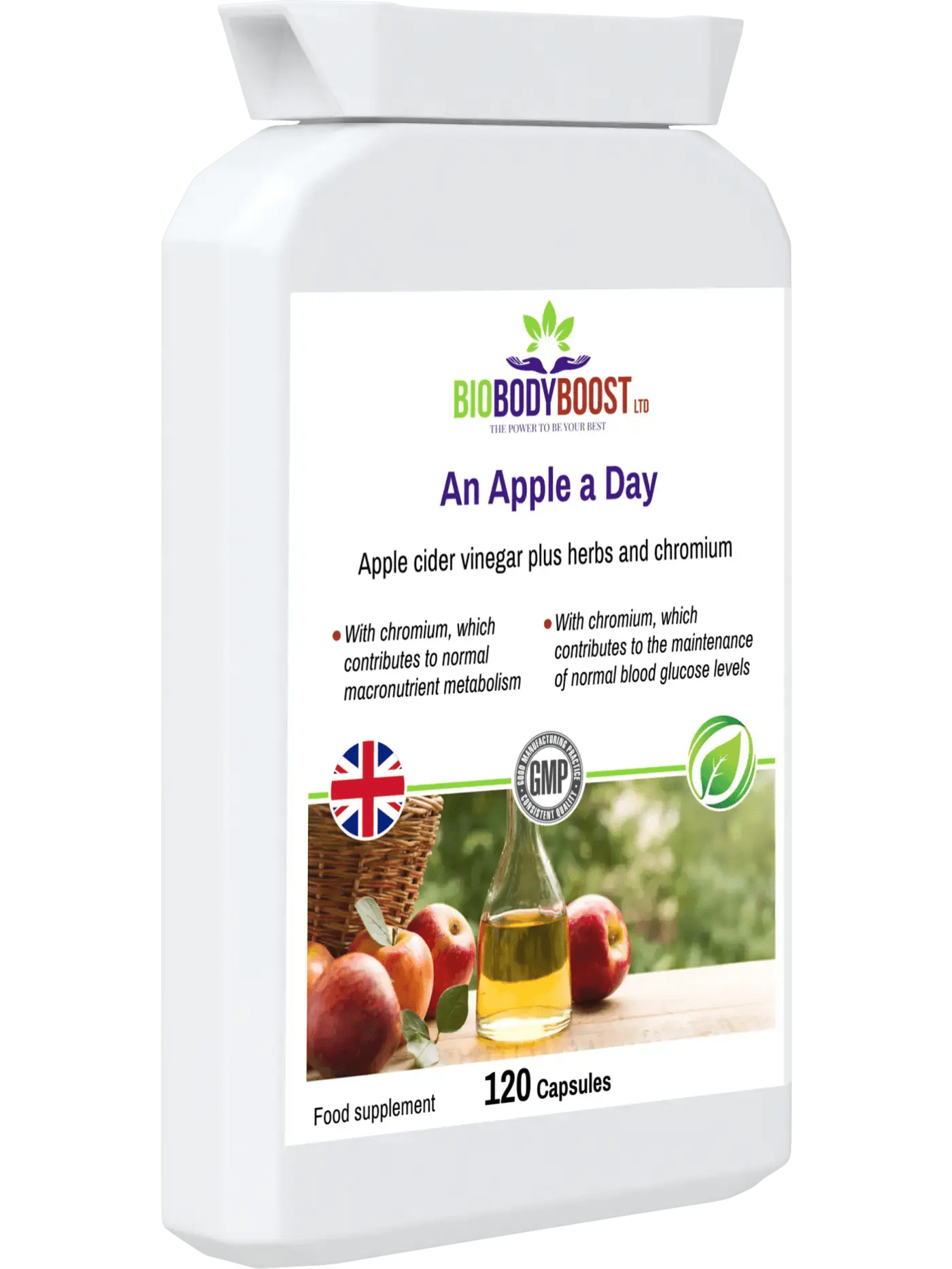 An Apple a Day- Cider Vinegar Plus Herbs - Herbal Supplement