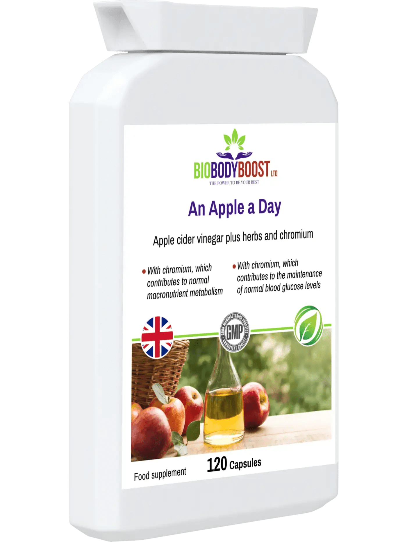 An Apple a Day- Apple Cider Vinegar Plus Herbs - BioBodyBoost