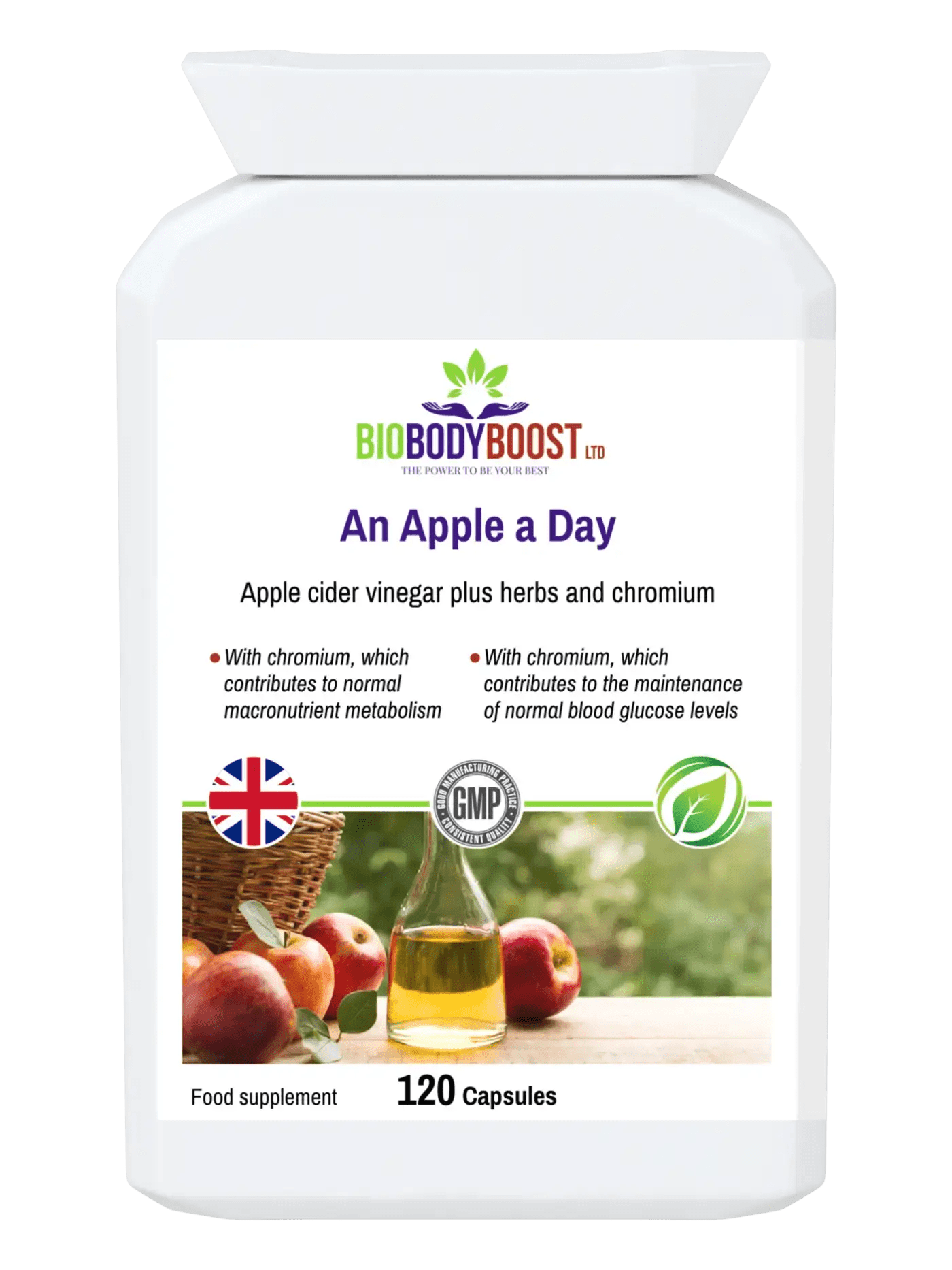 An Apple a Day- Apple Cider Vinegar Plus Herbs - BioBodyBoost