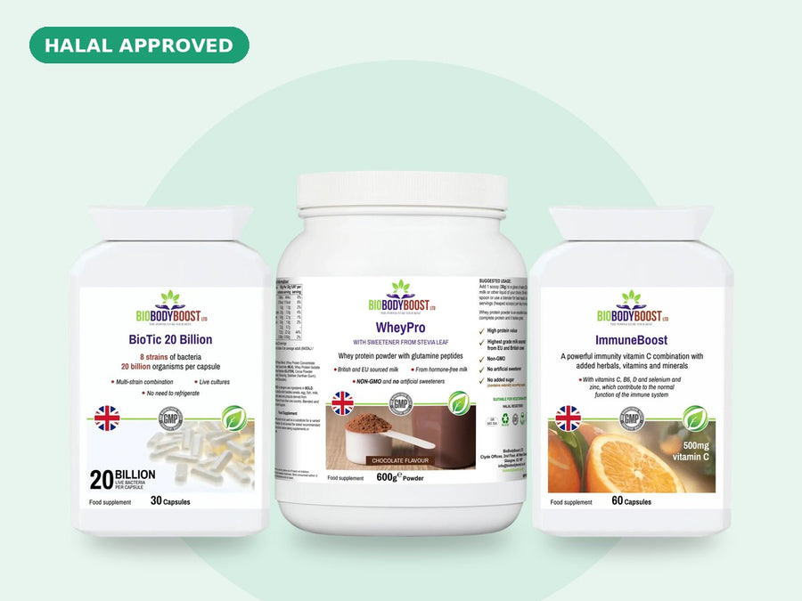 Halal Vitamins UK by BioBodyBoost, halal approved
