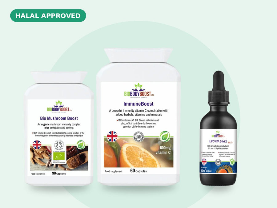 Immunity Supplements UK — Halal & Alcohol-Free by BioBodyBoost, halal approved