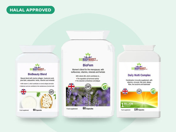 Halal-Approved Women's Wellness UK by BioBodyBoost, halal approved