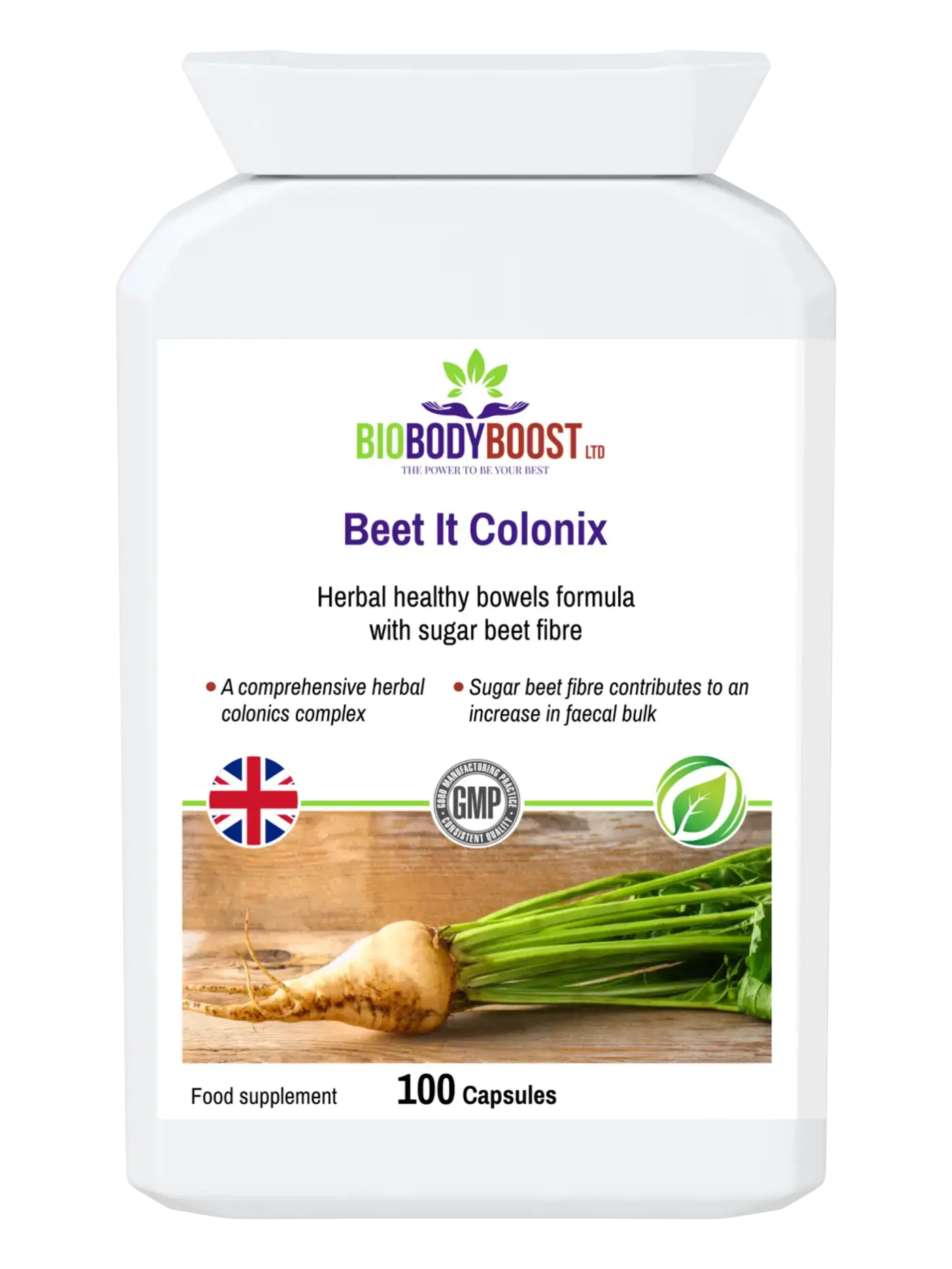Beet It Colonix Herbal Colonics Complex - Premium Food Supplement from BioBodyBoost - Just £15.99! Shop now at BioBodyBoost