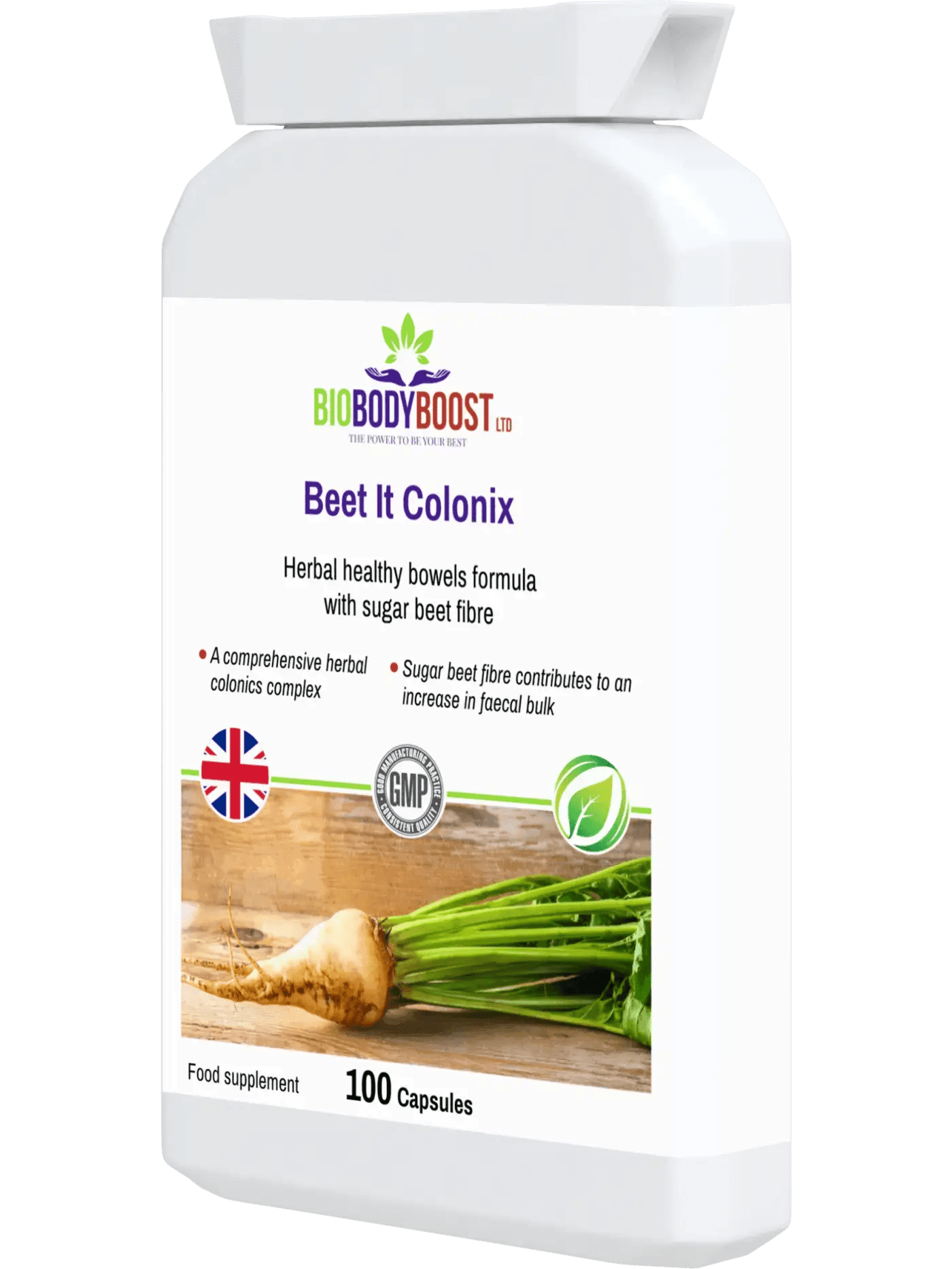 Beet It Colonix - Herbal Healthy Bowels Formula - BioBodyBoost